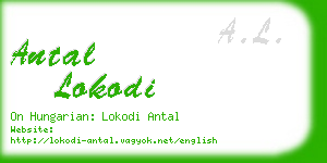 antal lokodi business card